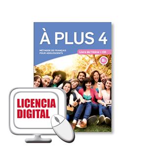 e: A PLUS 4 B1 Livre eleve numerique Blink Licencia