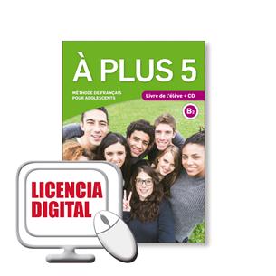 e: A PLUS 5 B2 Livre eleve numerique Blink Licencia