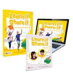 Learn it Share it 3 Activity Book: cuaderno de actividades de refuerzo &Sharebook  impreso y digital