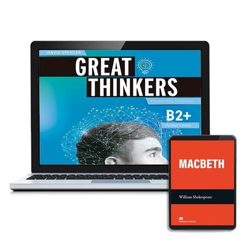e: GREAT THINKERS B2+ Student´s book & eReader: libro de texto digital y lectura (licencia 15 meses)