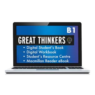 e: GREAT THINKERS B1 Digital Student´s Book and Digital Workbook