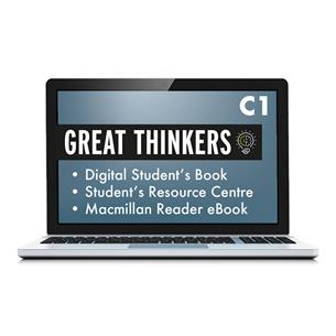 e:  GREAT THINKERS C1 Student´s book & eReader: libro de texto digital y lectura (licencia 15 meses)