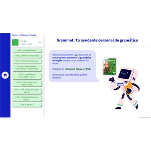 Grammot: ayudante virtual para repasar y mejorar la gram?tica aprendida en INFLUENCE TODAY 1