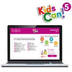 Pack de recursos digitales con materiales complementarios para aprender inglés en familia.