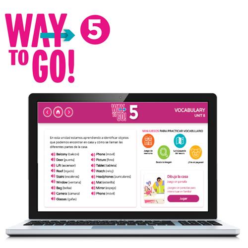 Pack de recursos digitales con materiales complementarios para aprender inglés en familia.