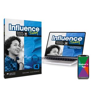INFLUENCE TODAY 4 Essential Workbook, Competence Evaluation Tracker y Student´s App