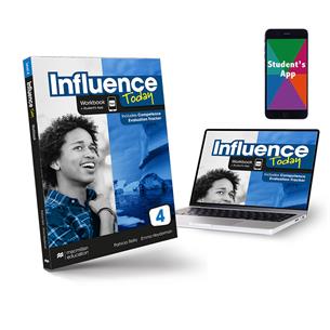 INFLUENCE TODAY 4 Workbook, Competence Evaluation Tracker y Student´s App