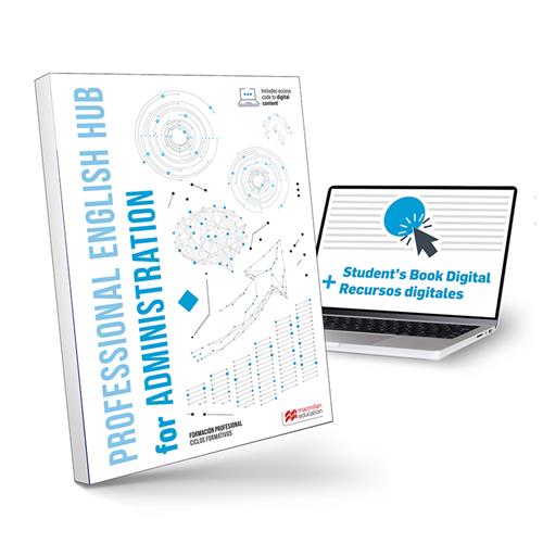 Professional English Hub. Libro de texto físico de inglés para FP especializado en Administración