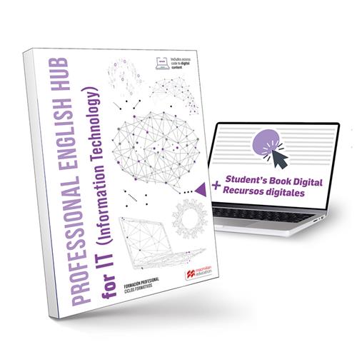 Professional English Hub Libro de texto físico de inglés para FP especializado en Informática