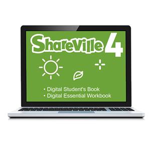e: SHAREVILLE 4 Digital Students Book and Digital essential Workbook