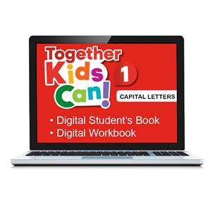 e: TOGETHER KIDS CAN! 1 Digital Capital Letters Students Book and Workbook