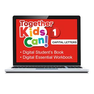 e: TOGETHER KIDS CAN! 1 Digital Capital Letters Students Book and Essential Workbook